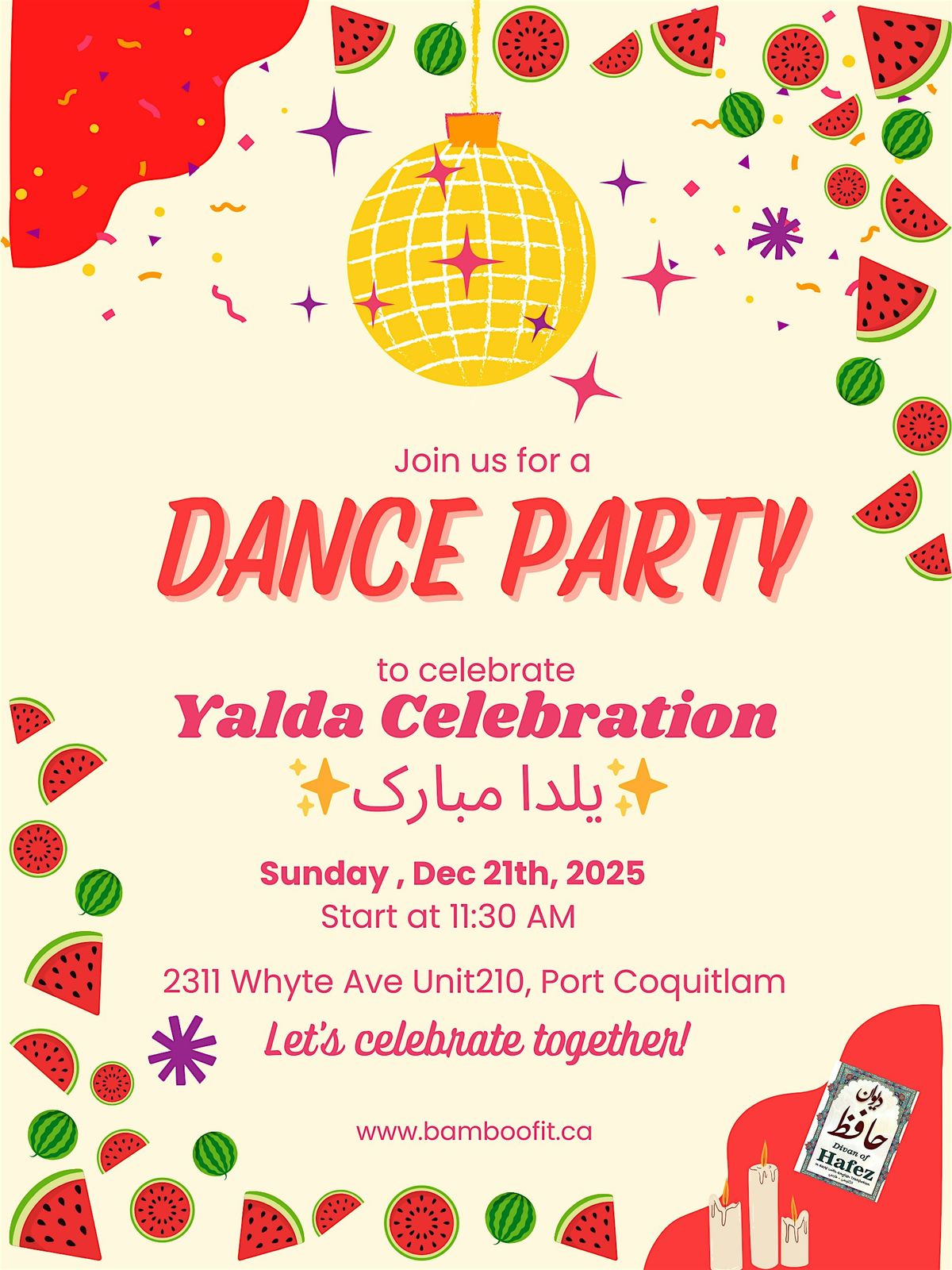Yalda Dance party, 21 December | Event in Port Coquitlam | AllEvents