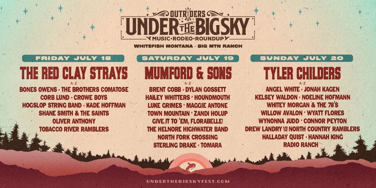 Under the Big Sky Festival - (Friday) with The Red Clay Strays, 18 July | Event in Whitefish | AllEvents