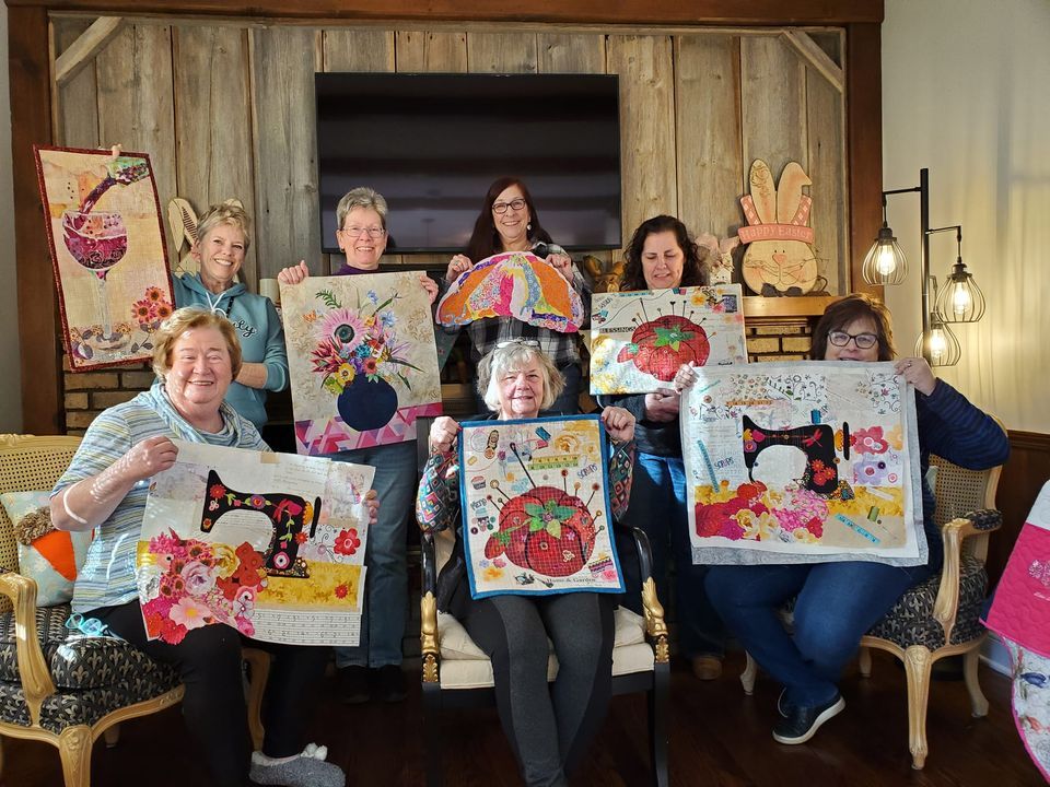 Laura Heine Whatevers! Collage Quilting Class, Prairie Points Quilt