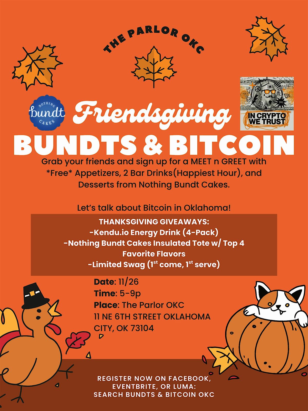 Bundts & Bitcoin OKC, 26 November | Event in Oklahoma City | AllEvents