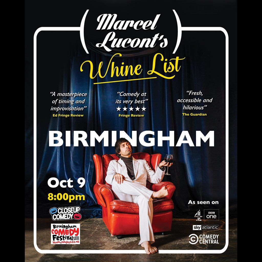 Marcel Lucont's Whine List, 9 October | Event in Birmingham | AllEvents