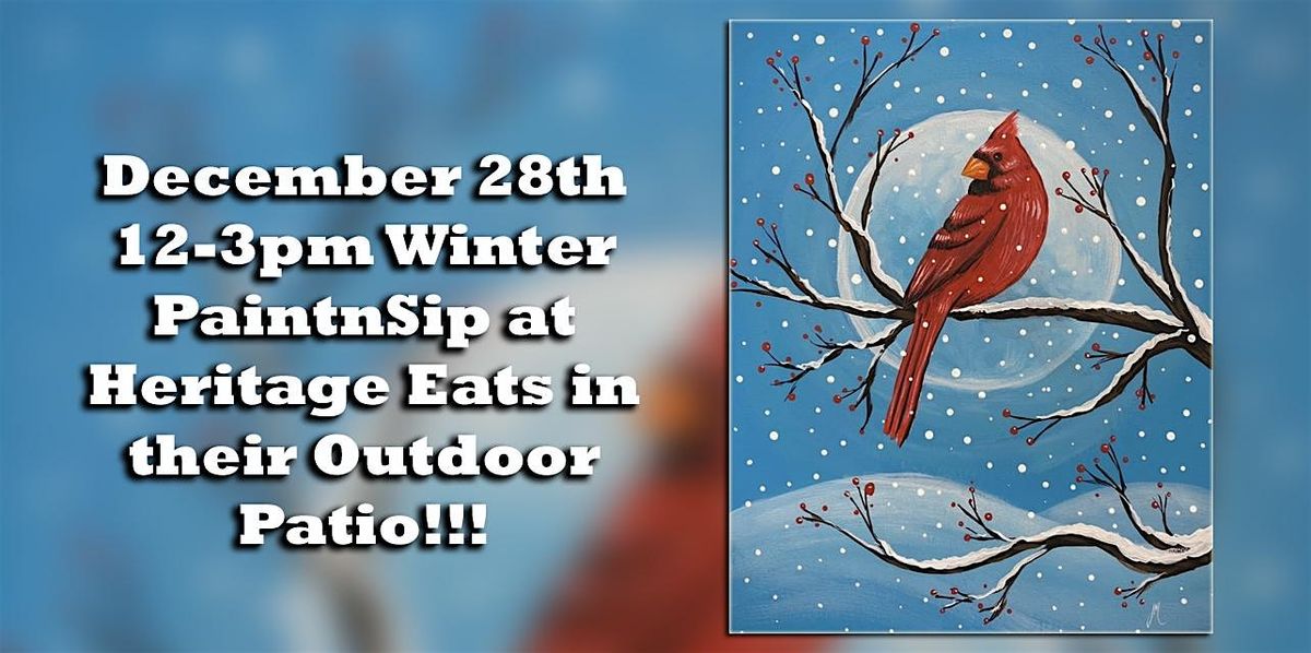 Winter PaintnSip Class at Heritage Eats, 28 December | Event in Napa | AllEvents