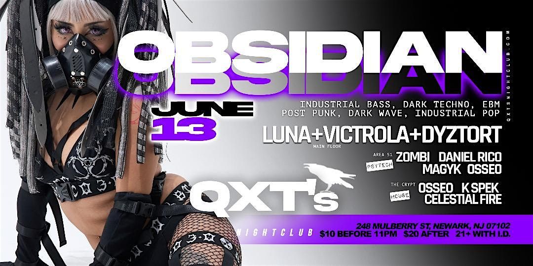 OBSIDIAN, a night of cutting edge dark electronic/goth/industrial ...
