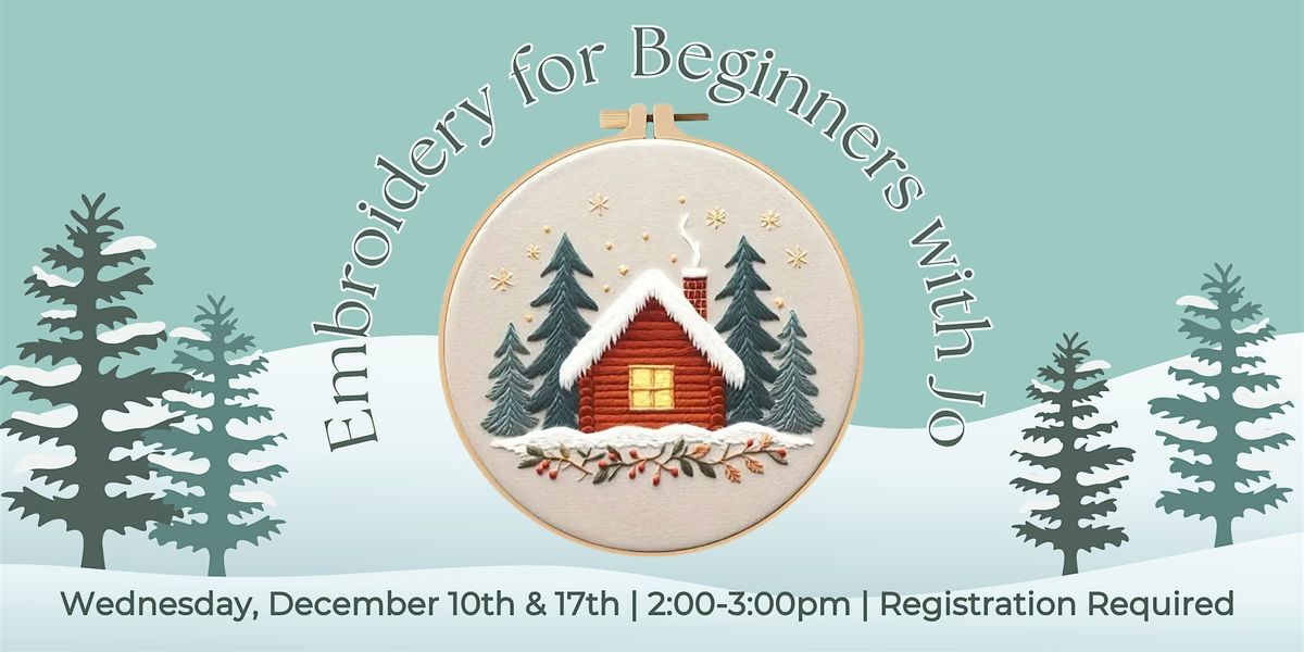 Embroidery for Beginner with Jo, 15 December | Event in Shelbyville | AllEvents