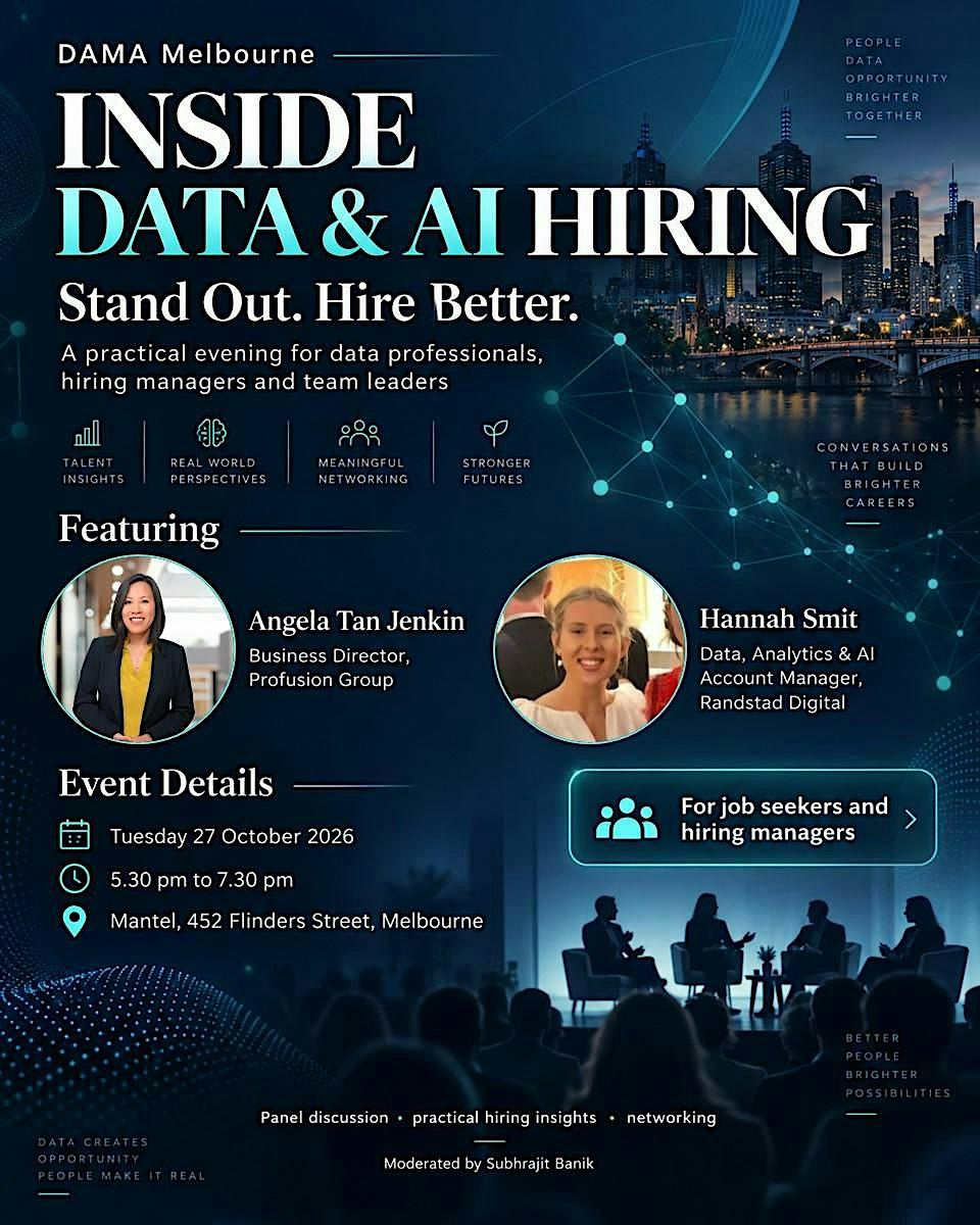 DAMA Melbourne - Inside Data & AI Hiring: Stand Out. Hire Better ...