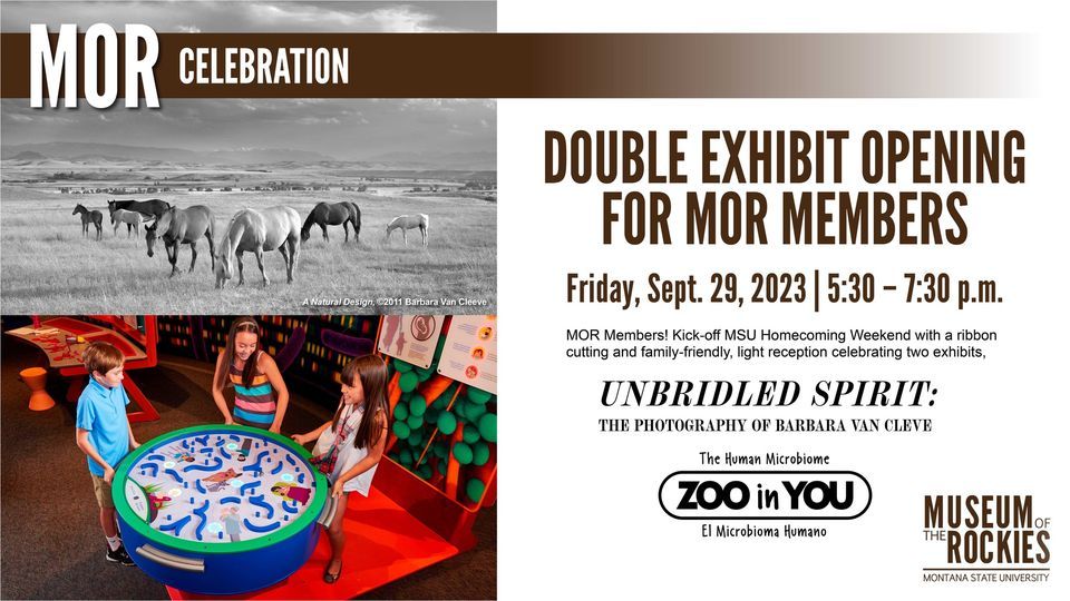 Double Exhibit Opening for MOR Members, Museum of the Rockies, Bozeman ...