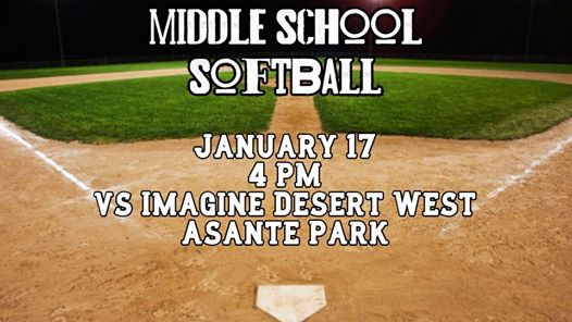 Ms Softball Vs Imagine Desert West At Asante Park Surprise