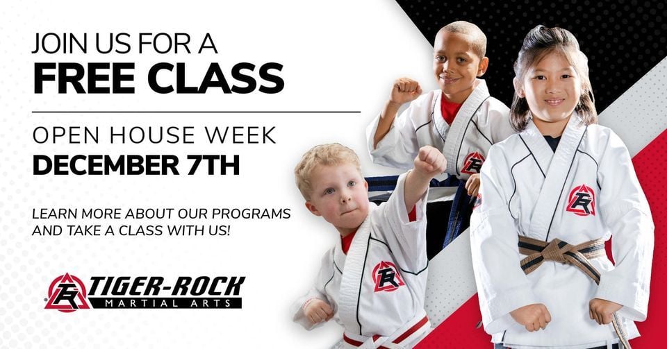 Free Class Open House, Tiger Rock Martial Arts, Hattiesburg, December