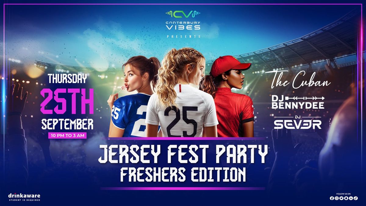 JERSEY FEST PARTY - FRESHERS EDITION, 25 September | Event in Canterbury | AllEvents