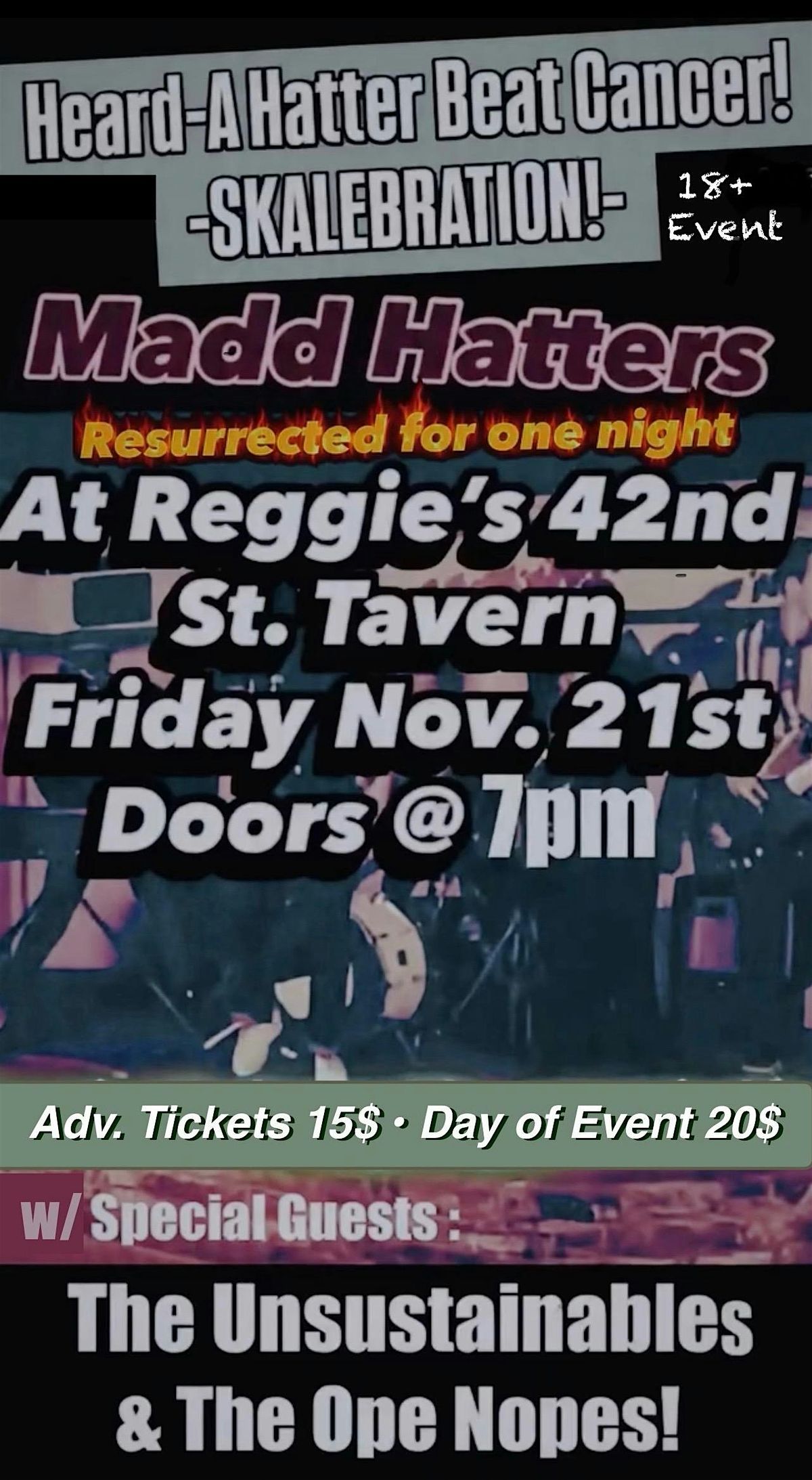 The Madd Hatters with The Unsustainables and The Ope Nopes!! | Event in Wilmington | AllEvents