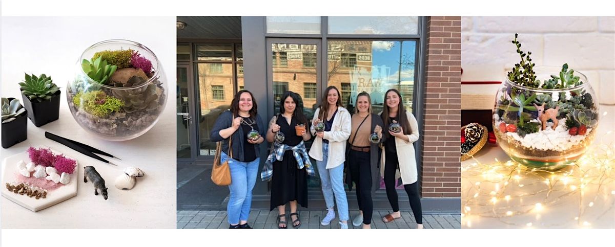 Calgary’s Art & Sip Experience at Raw Canvas: Build a Terrarium Edition | Event in Calgary | AllEvents