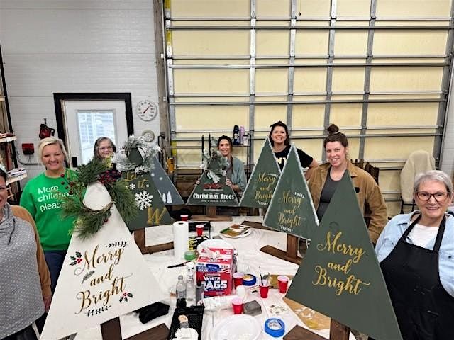 Paint, Sip & Pine: Scrap Wood Christmas Tree Workshop, 3 December | Event in Massillon | AllEvents