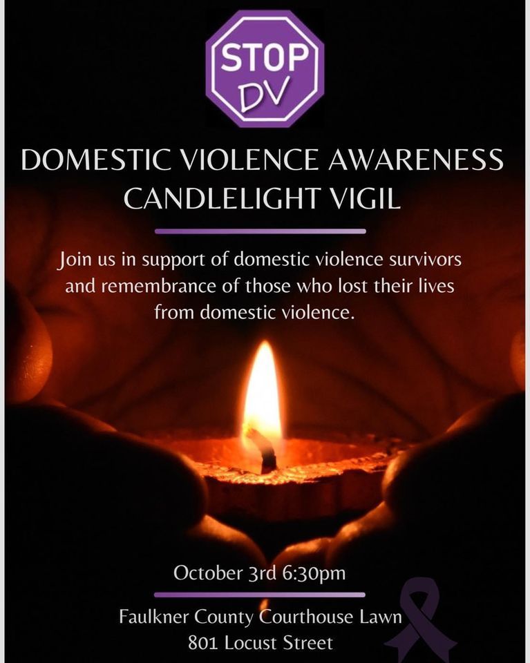 Domestic Violence Awareness Candlelight Vigil, Faulkner County