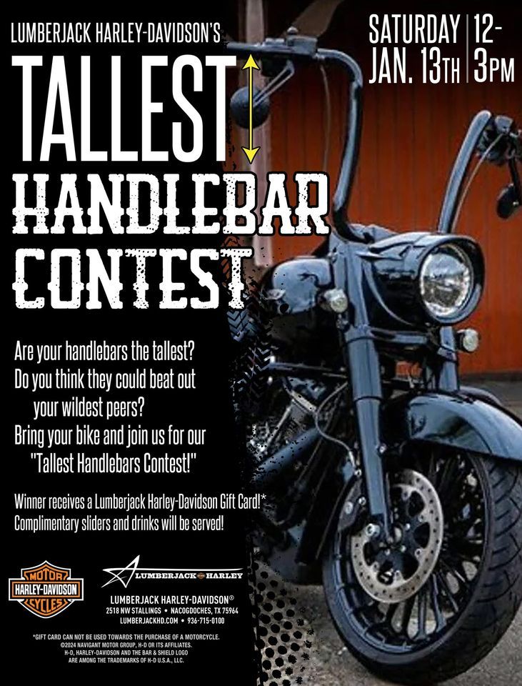 Tallest Handlebar Contest!, 2518 NW Stallings Dr. Nacogdoches, TX
