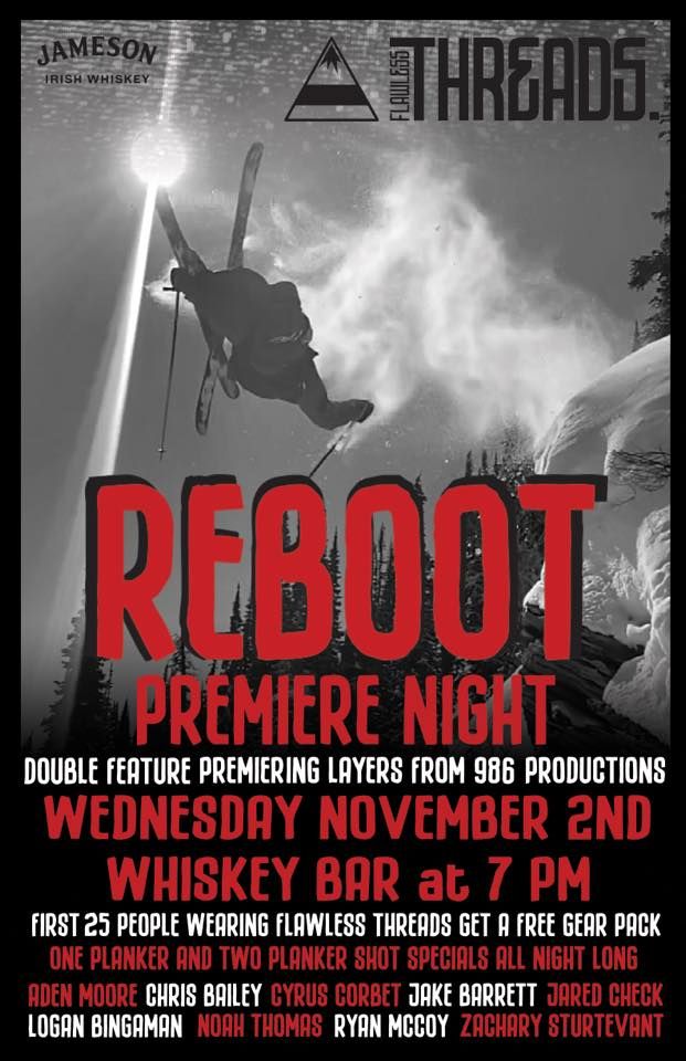 Reboot the Movie from Flawless Threads, Whiskey Bar, Boise, November 2