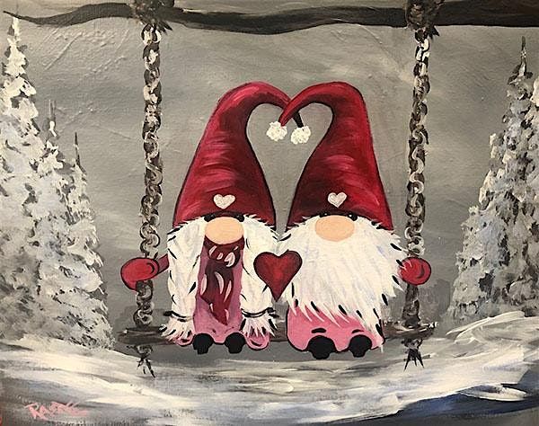 Valentine Gnomes - Tipsy Brush Painting Party!, 6 February | Event in Kila | AllEvents
