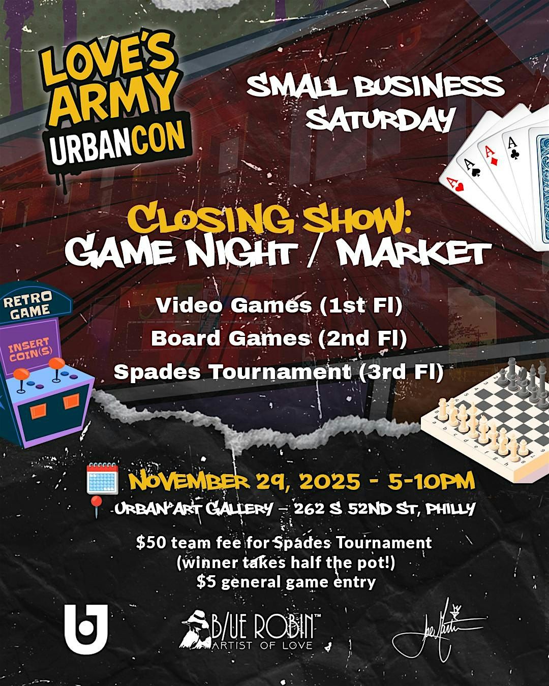 Love's Army - UrbanCon Closing Show: Game Night | Event in Philadelphia | AllEvents