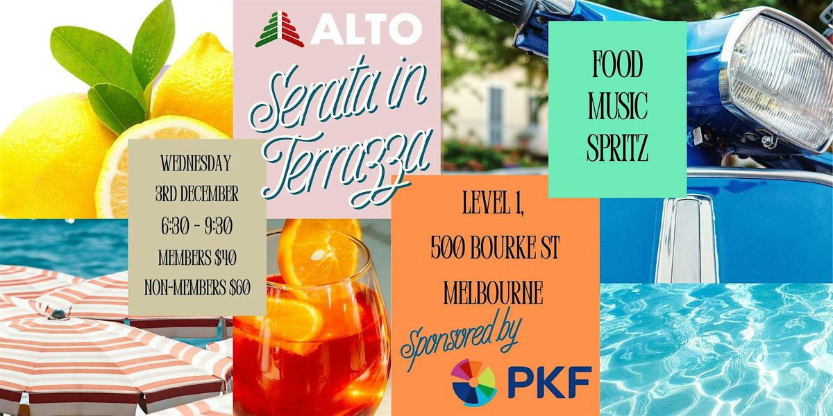 Serata in Terrazza, 3 December | Event in Melbourne | AllEvents
