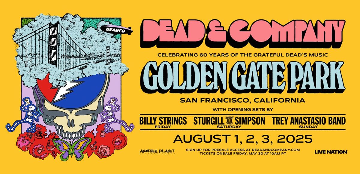 Parking A Grateful Dead 60th Anniversary Celebration: (3-Day Pass), 1 August | Event in San Francisco | AllEvents