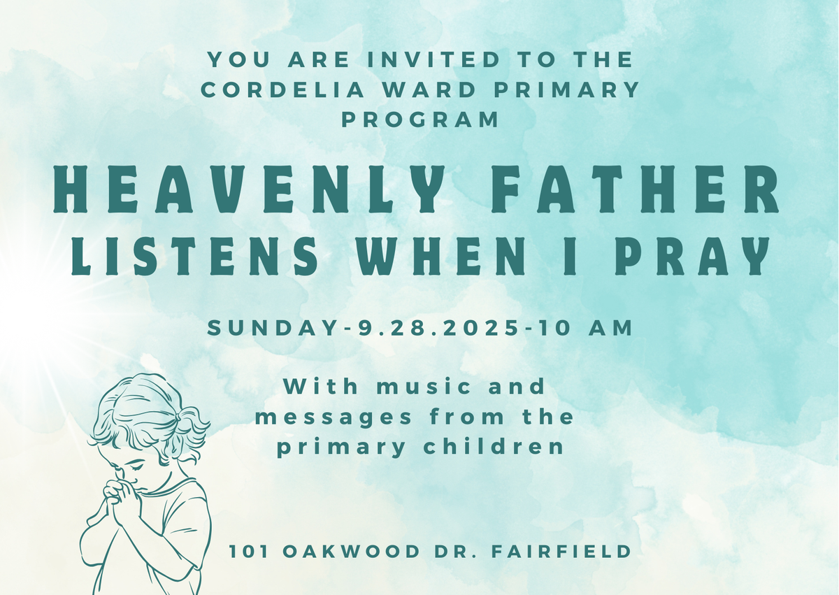 Primary Program, 28 September | Event in Fairfield | AllEvents