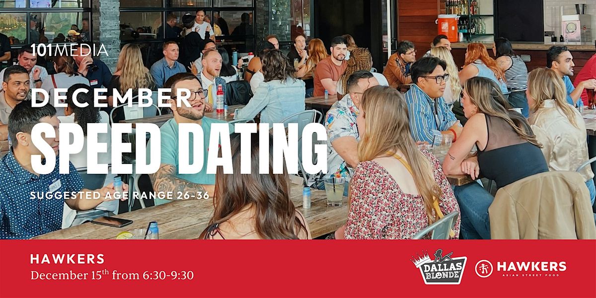 Addison Speed Dating & Singles Mixer (ages 26-36), 15 December | Event in Dallas | AllEvents