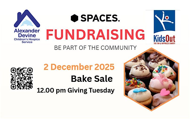 SPACES Bake Sale for Alexander Devine Children's Hospice, 2 December | Event in Theale | AllEvents