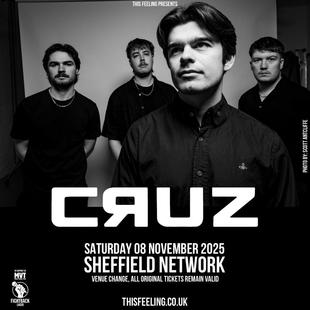 CRUZ - Sheffield, 8 November | Event in Sheffield | AllEvents