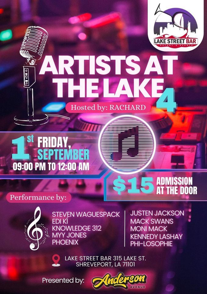 Artist At The Lake IV Lake Street Bar Shreveport September 1 To artist-at-the-lake-iv-lake-street-bar-shreveport-september-1-to