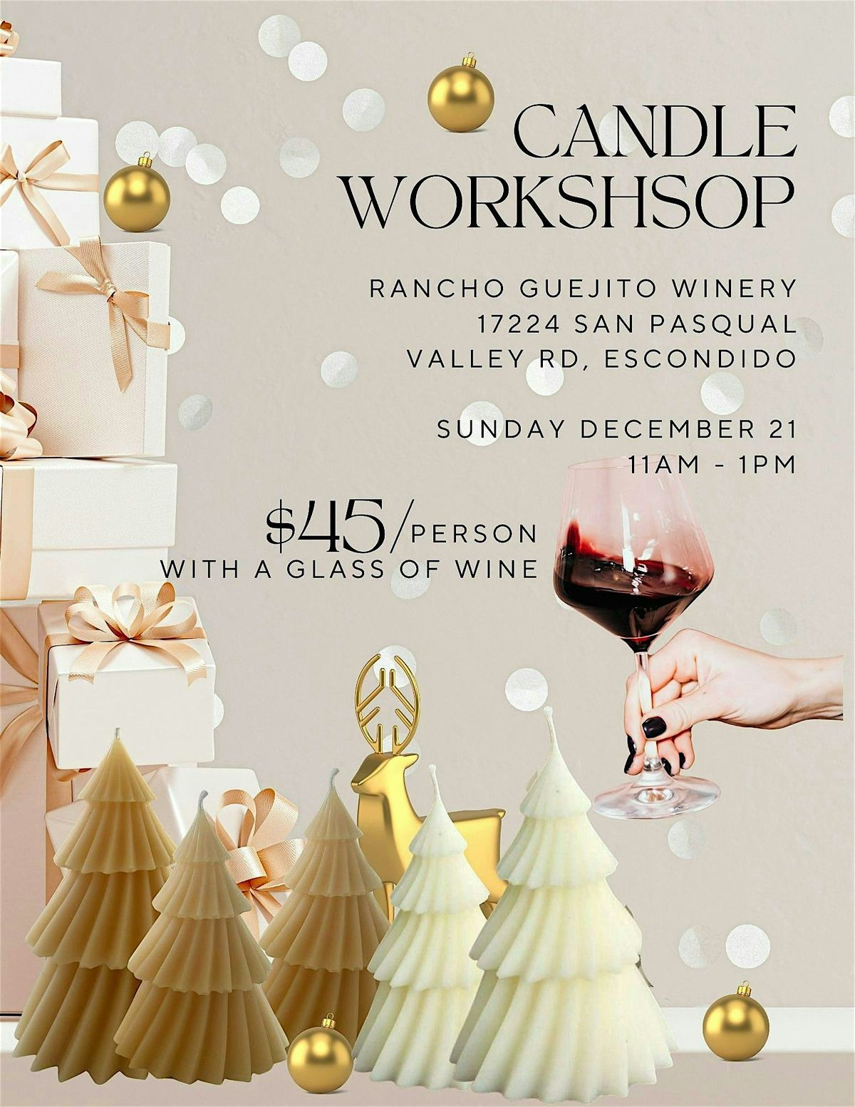 Candle-Making Workshop at a winery, 21 December | Event in Escondido | AllEvents