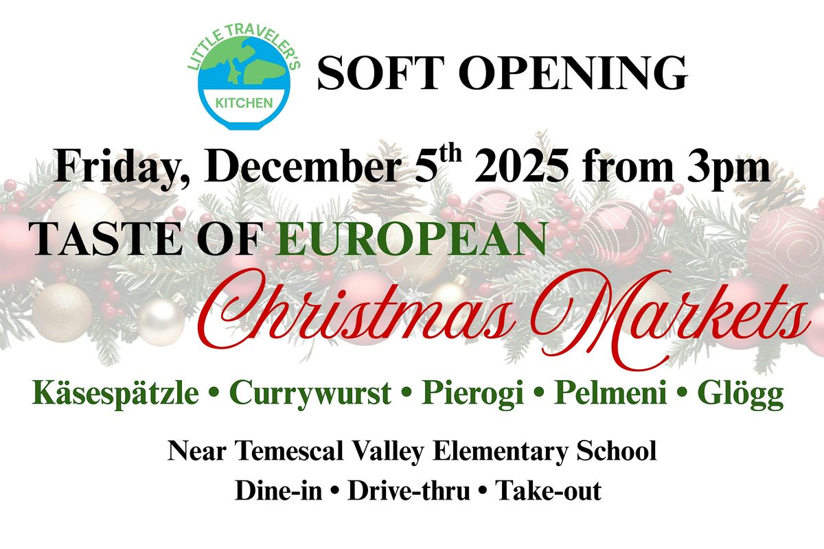 Little Traveler's Kitchen Soft Opening, 5 December | Event in Corona | AllEvents