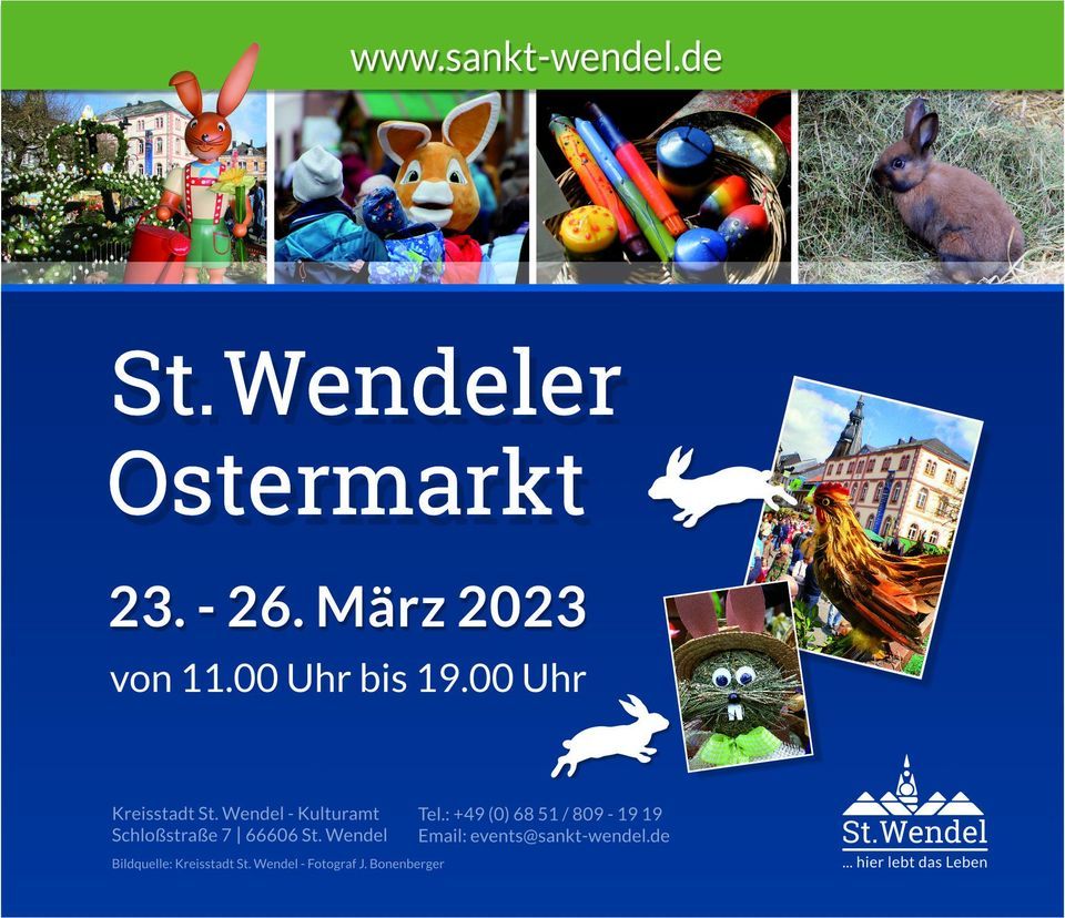 St. Wendeler Ostermarkt, Kreisstadt St. Wendel, Sankt Wendel, March 23 ...