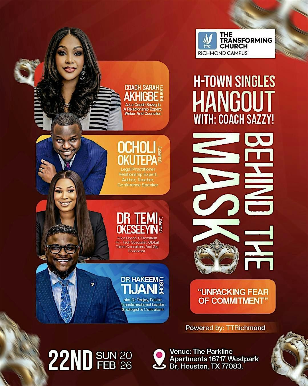 H-Town Singles Hangout with Coach Sazzy!