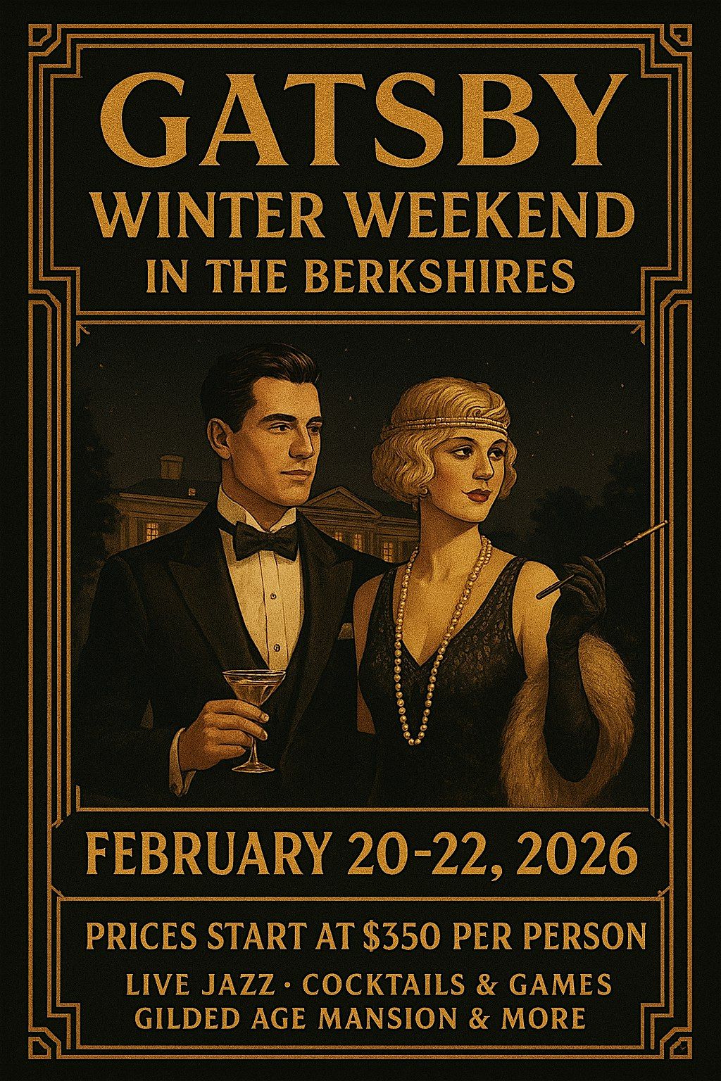 Gatsby Winter Weekend Private Party - Cocktails & Games