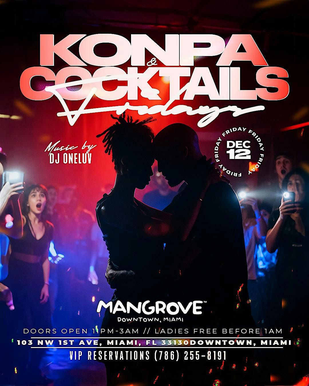 Konpa & Cocktails Friday, 12 December | Event in Miami | AllEvents