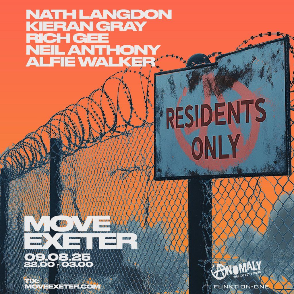 Anomaly Residents & Friends // Hard Techno, 9 August | Event in Exeter | AllEvents