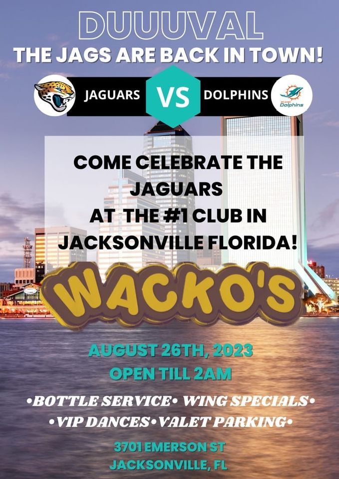 Jaguars Football Party, Wackos Jacksonville, December 4