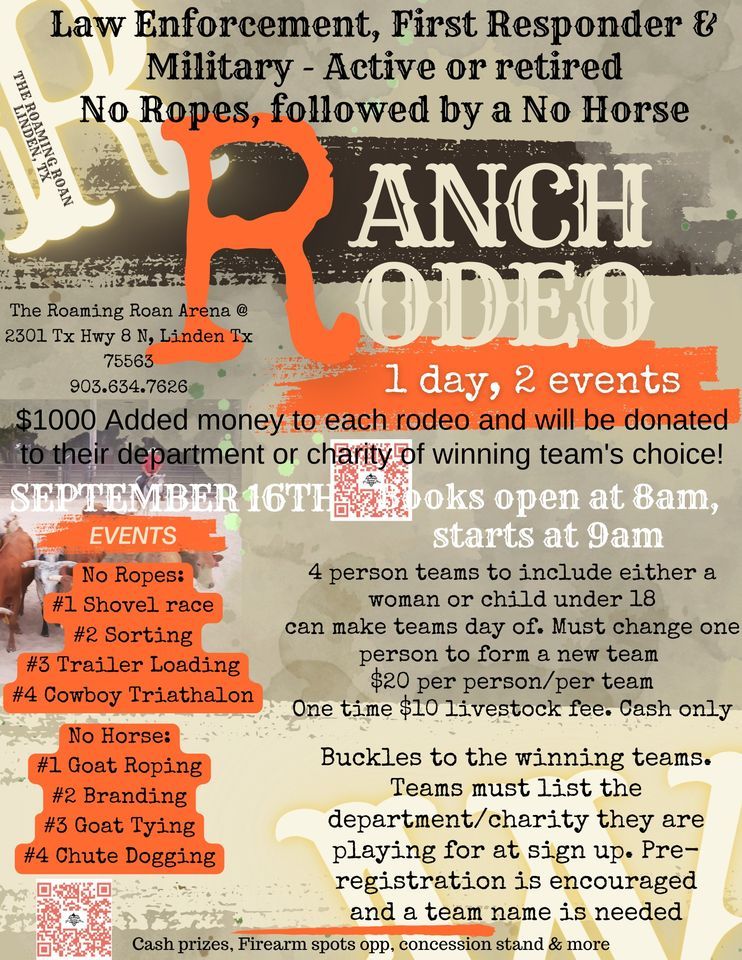 Law Enforcement, First Responders, & Military No Ropes then a No Horse