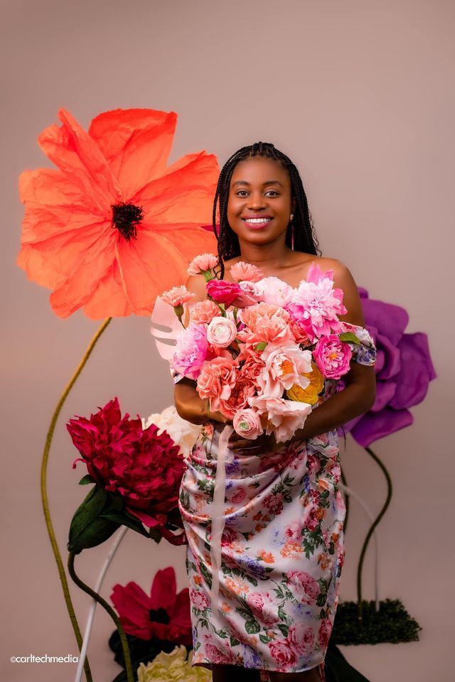 Blooming Roses and buds paper flower Joina City Harare, 27