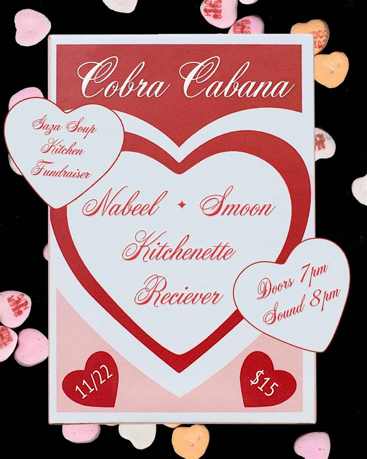 11/22 Strawberry Moon/ Nabeel/ Kitchenette/ Reciever @ Cobra Cabana, 29 December | Event in Richmond | AllEvents