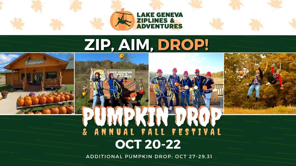 Pumpkin Drop & Annual Fall Festival, Lake Geneva Ziplines & Adventures