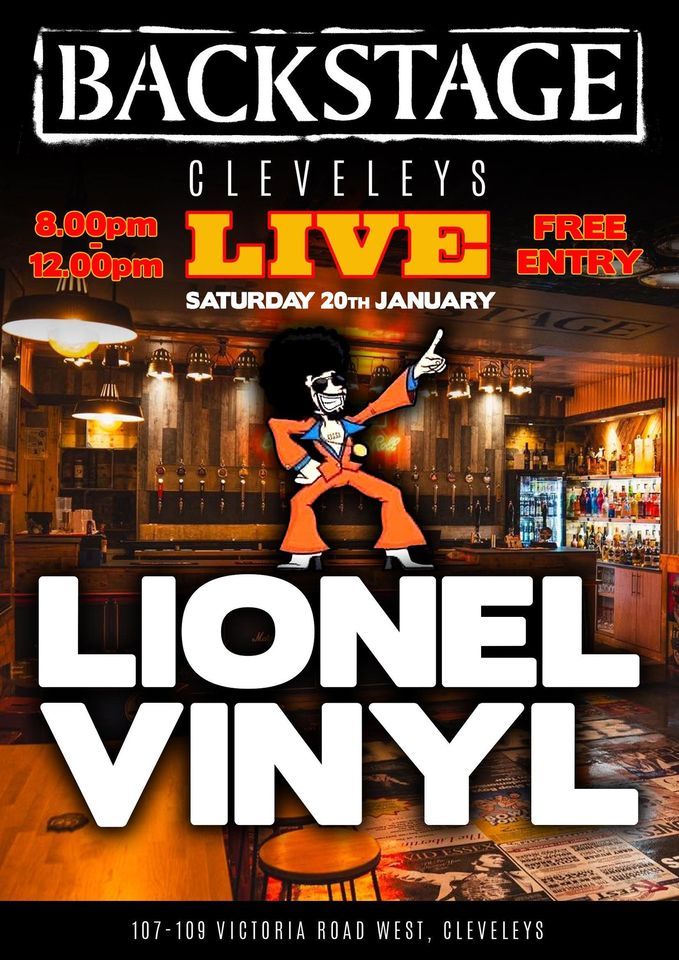 Lionel Vinyl Backstage Cleveleys Fleetwood January 20 2024 Lionel Vinyl Backstage Cleveleys Fleetwood January 20 2024