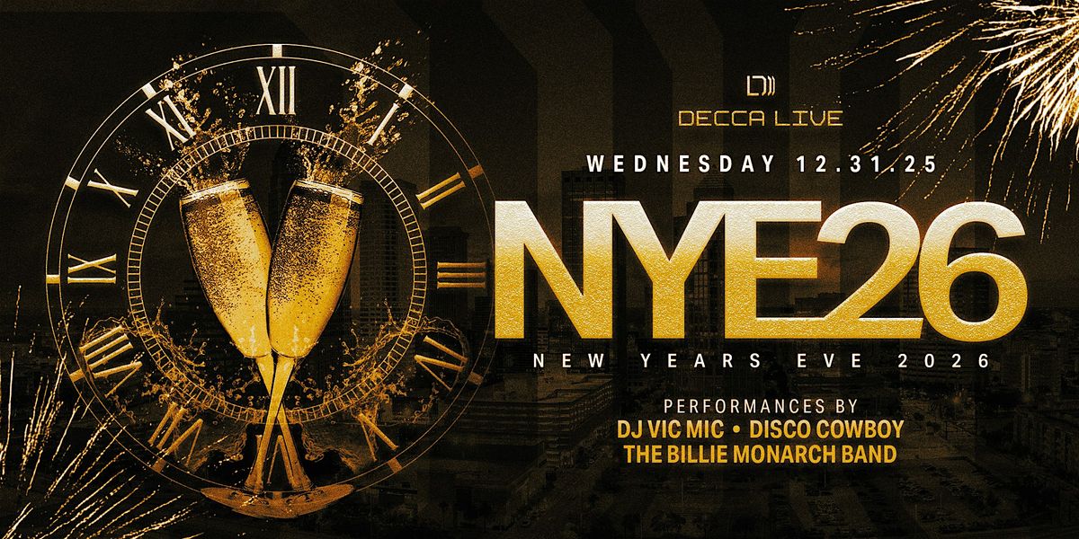 NYE 26 at Decca Live | 12.31.25, 31 December | Event in Jacksonville | AllEvents
