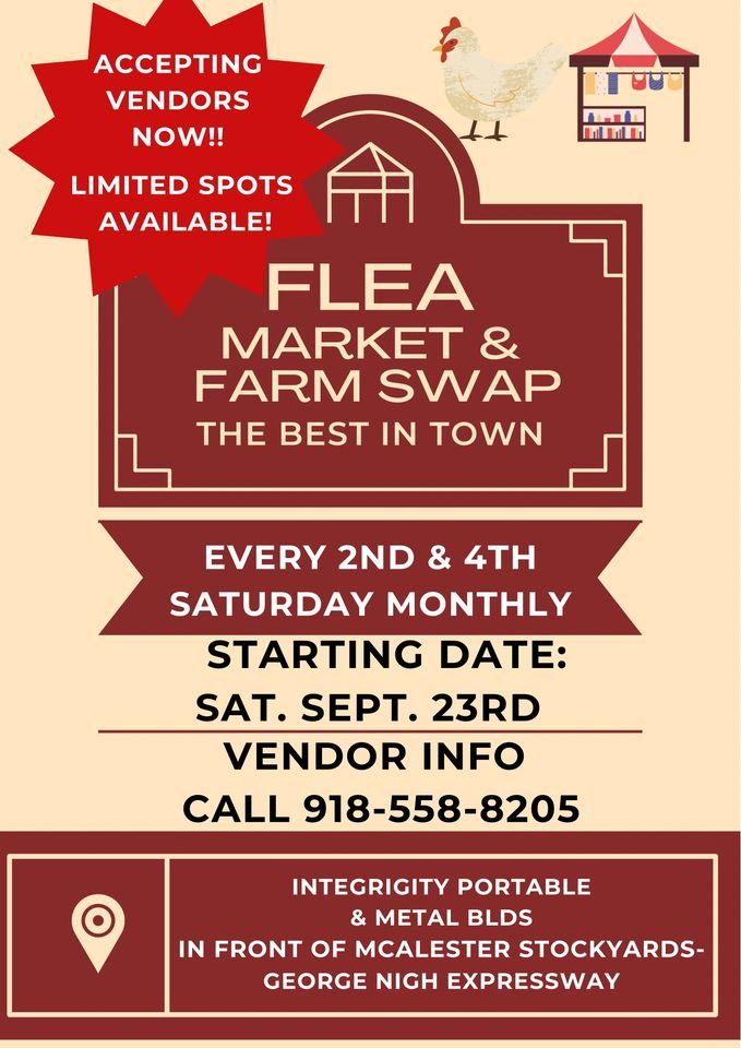 Flea Market, Integrity Portable & Metal Buildings, Mcalester, October