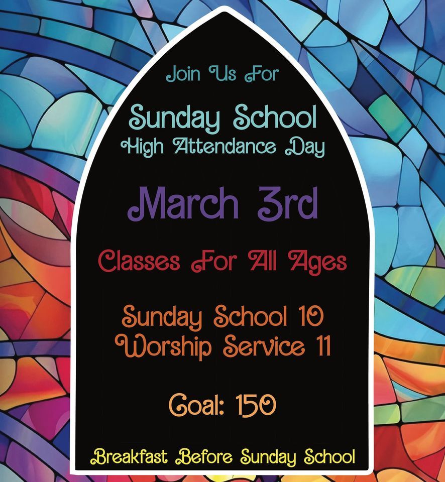 Sunday school high attendance day, White Plains Baptist Church