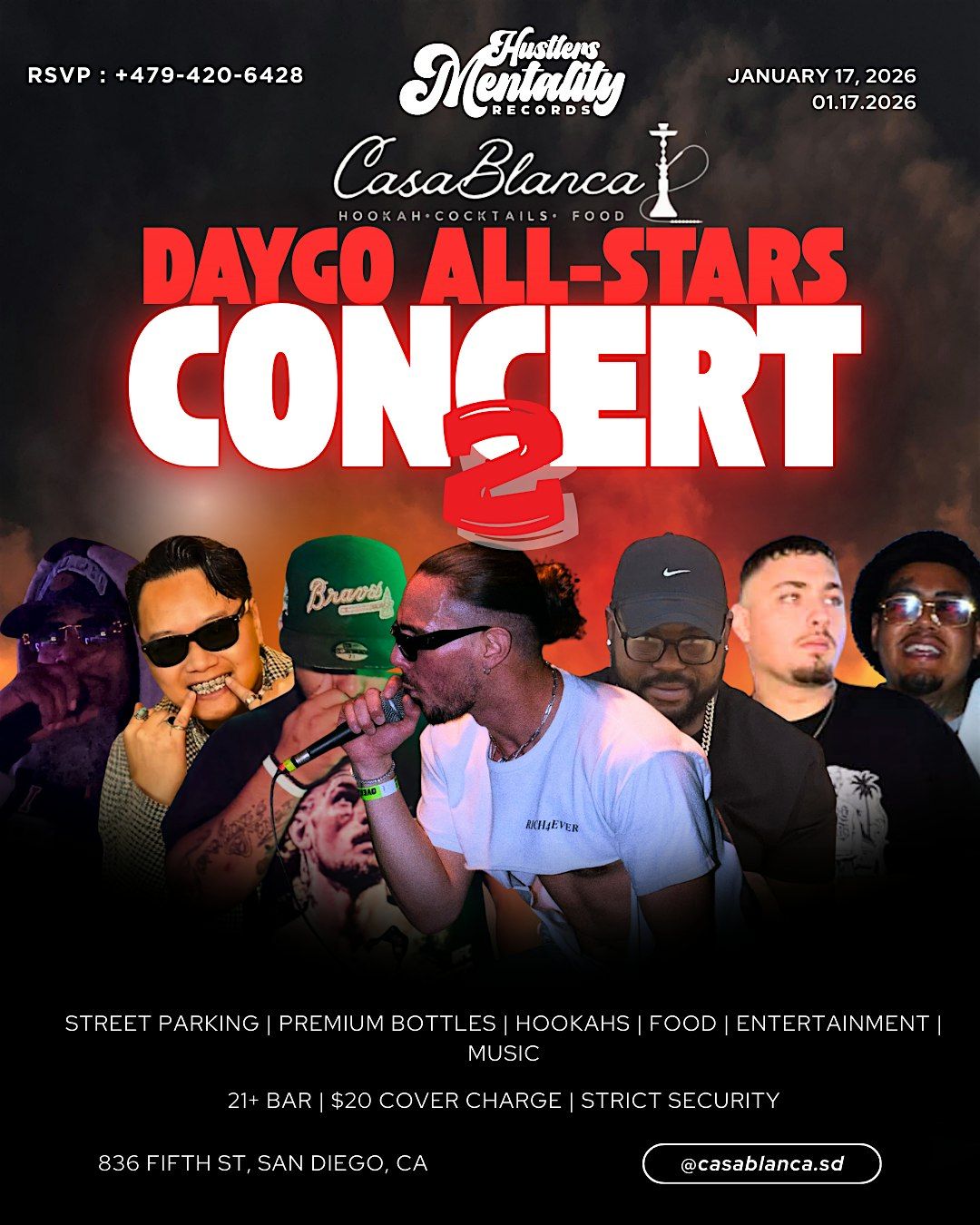 DAYGO ALL-STARS 2 RAP/HIP HOP CONCERT, Casablanca Lounge, San Diego, 17 ...