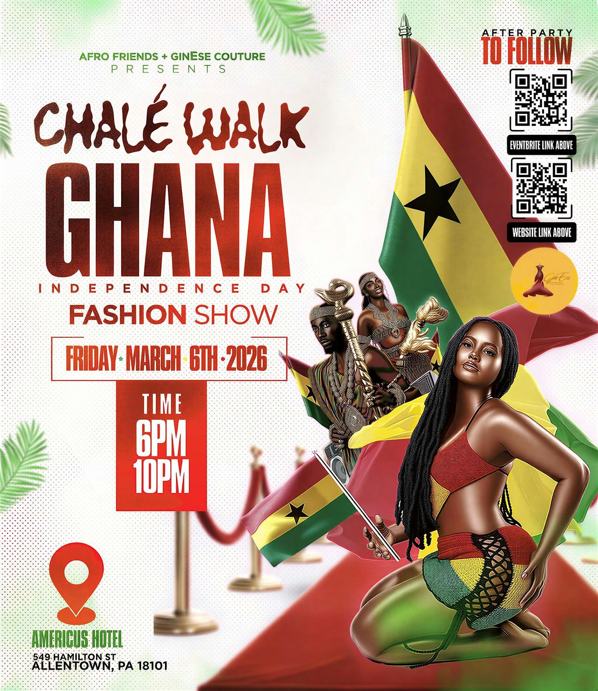 Chalé Walk – Ghana Independence Day Fashion Show, 6 March | Event in Allentown | AllEvents