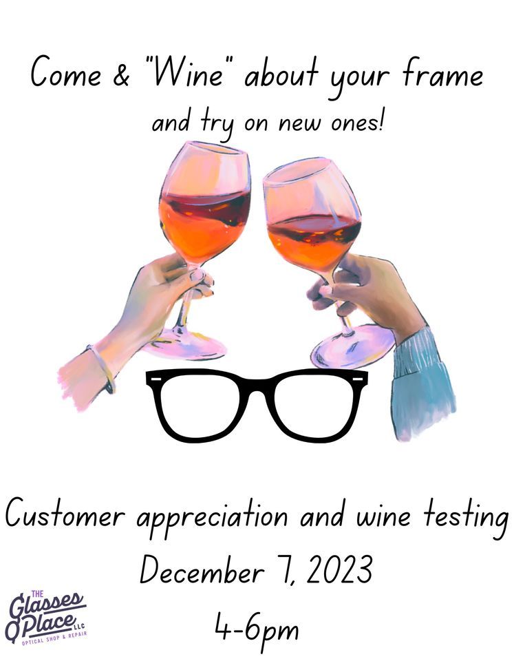 Customer Appreciation Try and Taste, The Glasses Place, Springfield