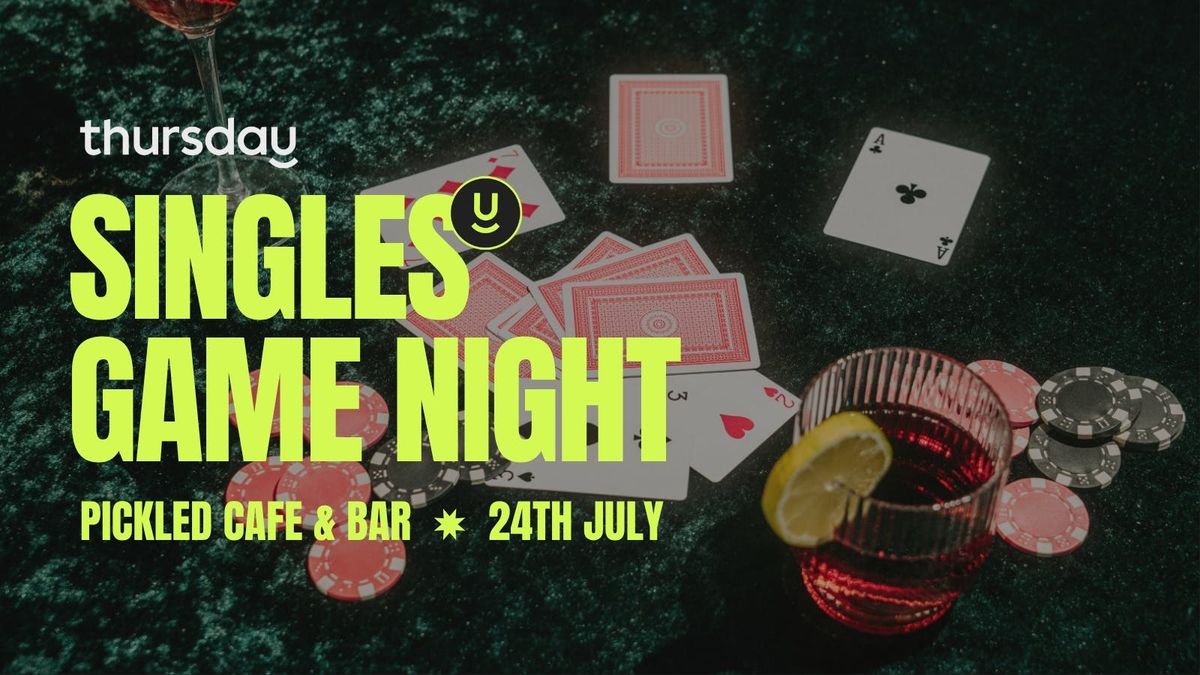 Thursday | Singles Game Night | Pickled Cafe &amp; Bar, 24 July | Event in Nairobi | AllEvents
