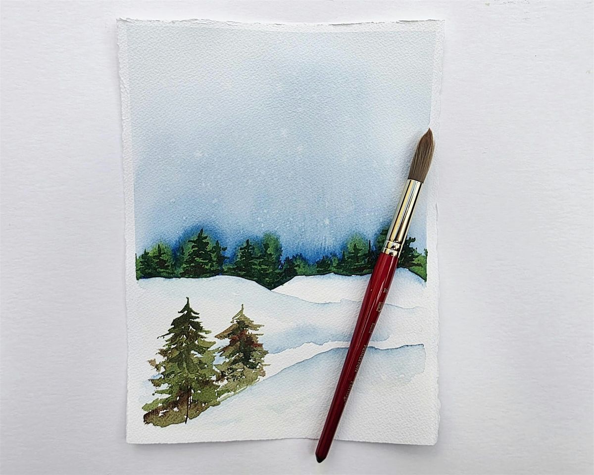 Watercolor - Winter Landscape, 23 January | Event in Orlando | AllEvents