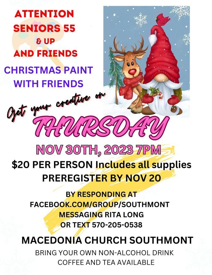 Paint with Southmont Friends, Macedonia United Methodist Church